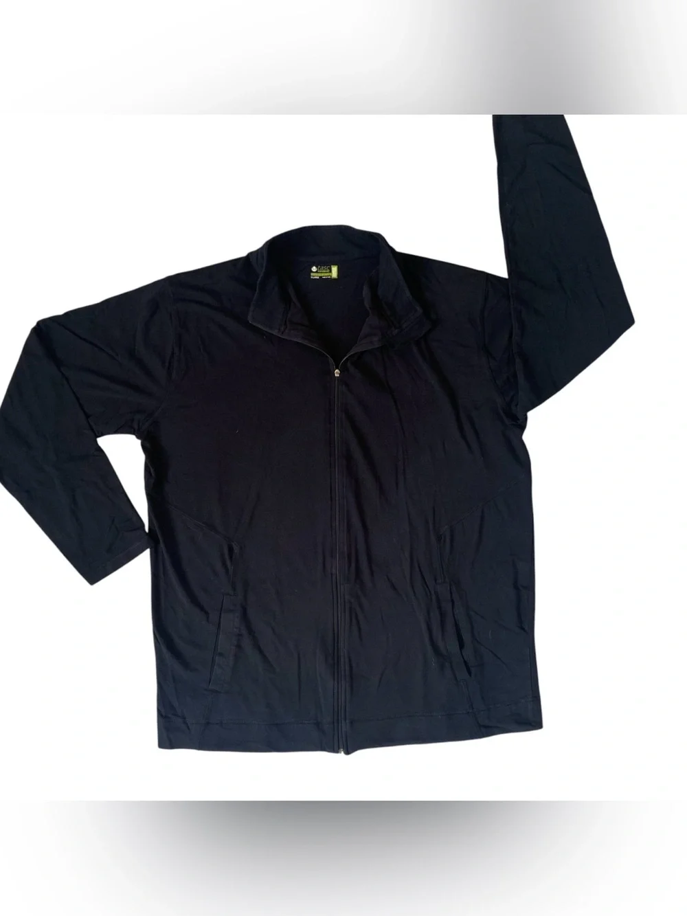 tasc Performance Jacket Men Extra Large Black, Organic Cotton, Bamboo Training